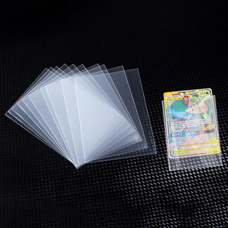 Lot de 50/100 Protège-cartes transparents pour cartes Pokémon et jeux