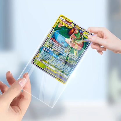 Lot de 50/100 Protège-cartes transparents pour cartes Pokémon et jeux