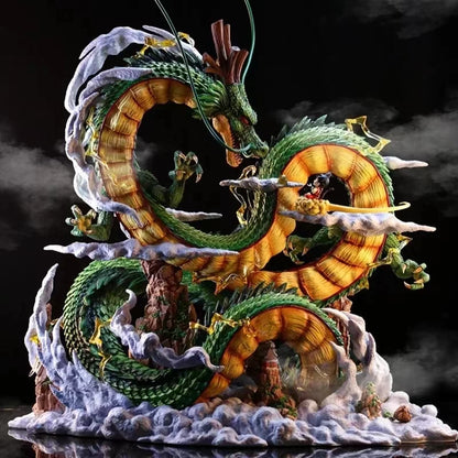 Figurine Dragon Ball 24cm - Shenron et Goku en PVC